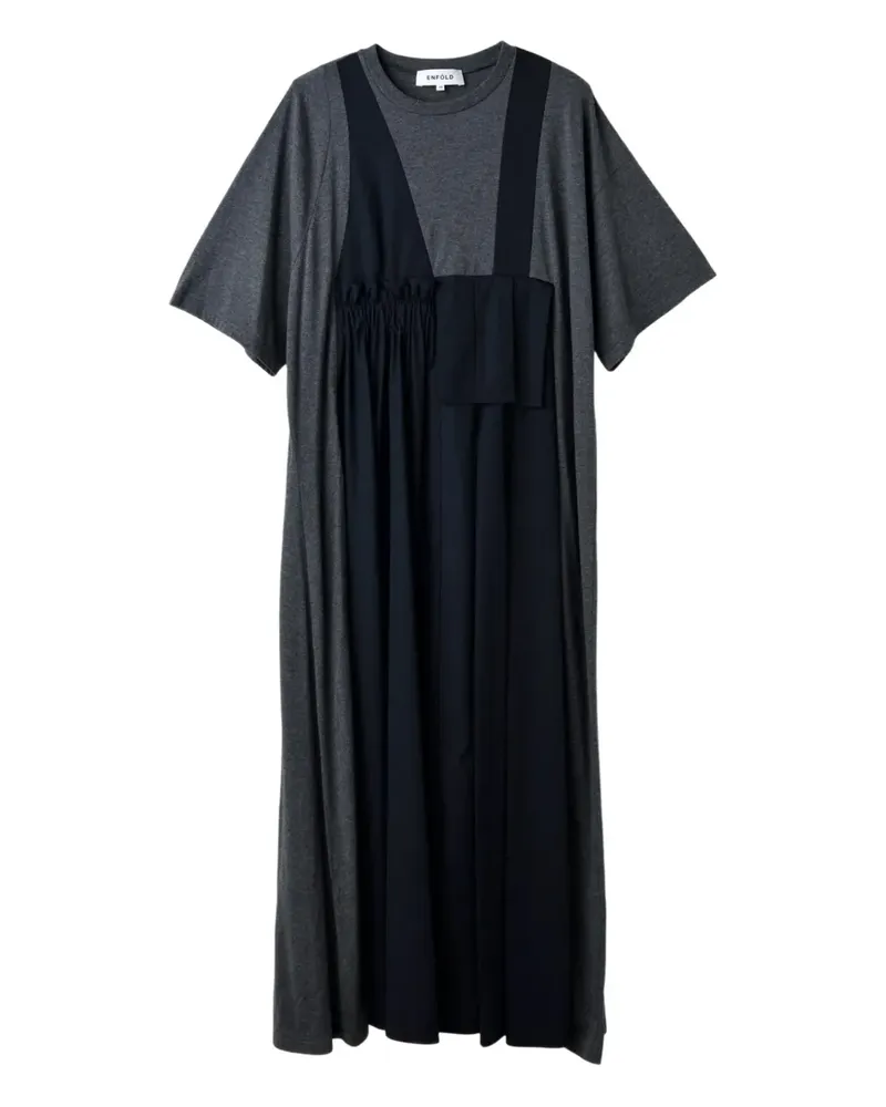 ENFÖLD layered-effect T-shirt dress - Grau Grau