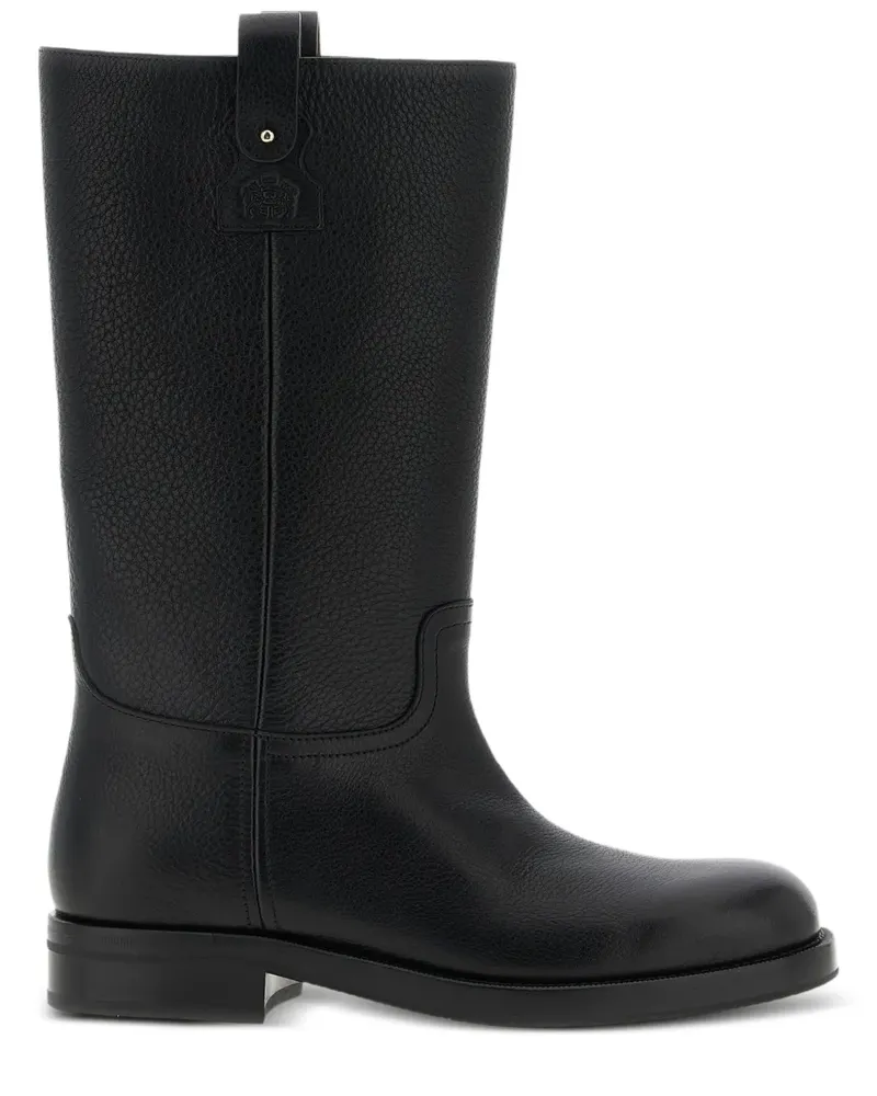 Church's Gehämmerte Stiefel mit runder Kappe - Schwarz Schwarz