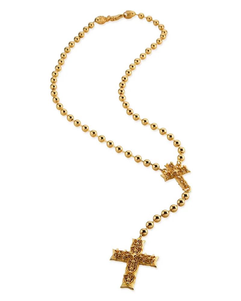 Emanuele Bicocchi Große Notre-Dame Rosary Halskette - Gold Gold