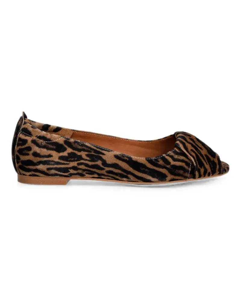 Billi Bi A9410 leopard-print peep-toe pumps - Nude Nude
