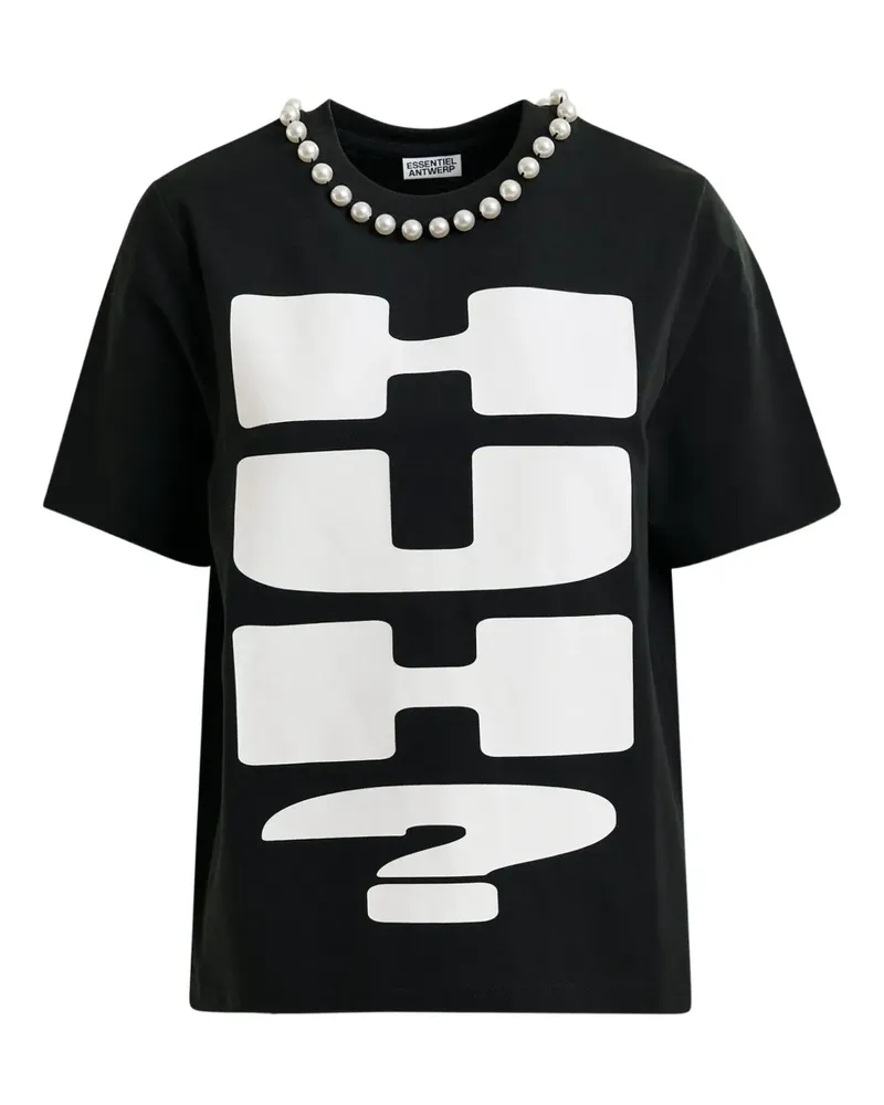 Essentiel Isos T-Shirt - Schwarz Schwarz