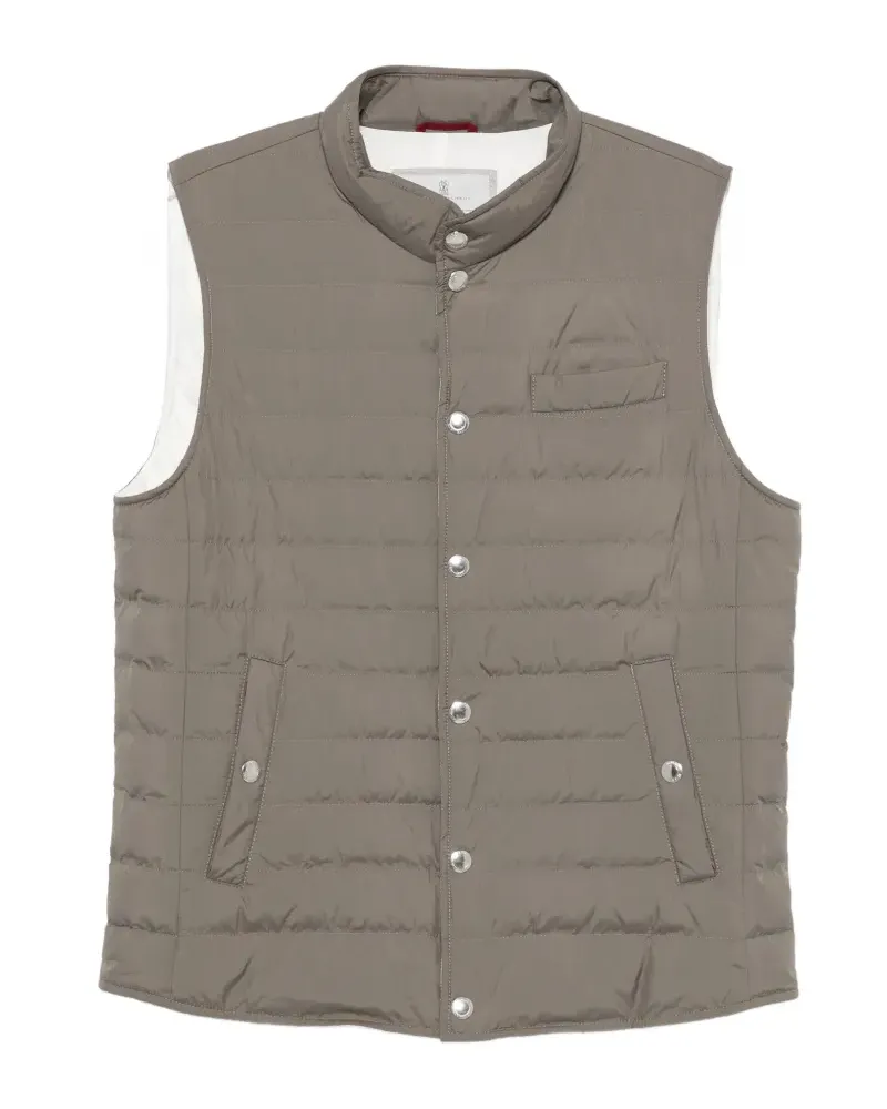 Brunello Cucinelli Gesteppte Weste - Grau Grau