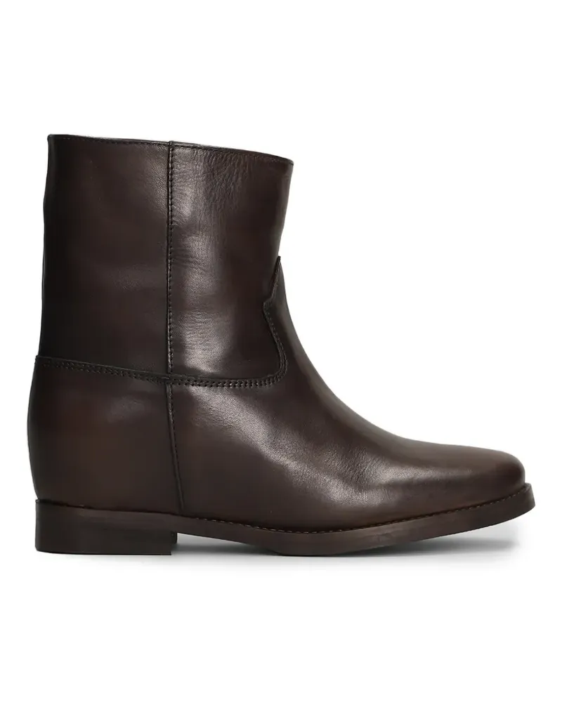 Julie Dee Stiefeletten mit Ziernähten - Braun Braun