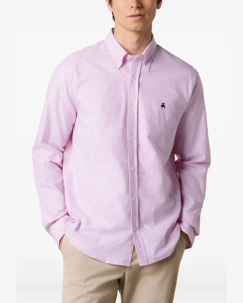 Brooks Brothers Schmales Hemd mit Button-down-Kragen - Rosa Rosa