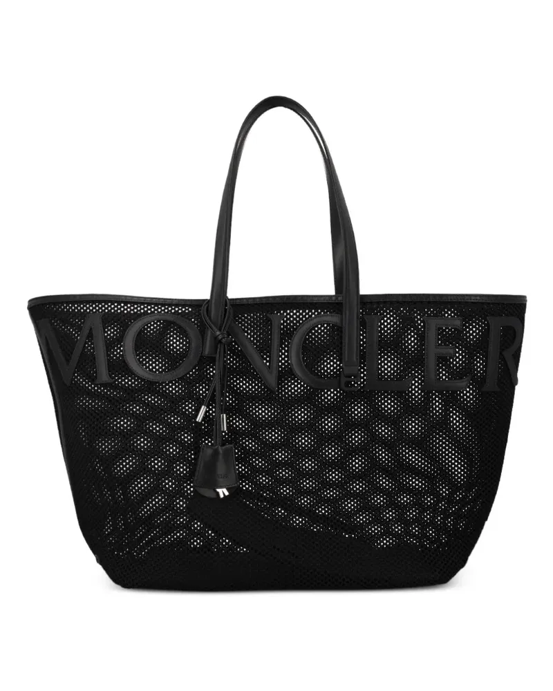 Moncler Tote Bag mit Logo - Schwarz Schwarz