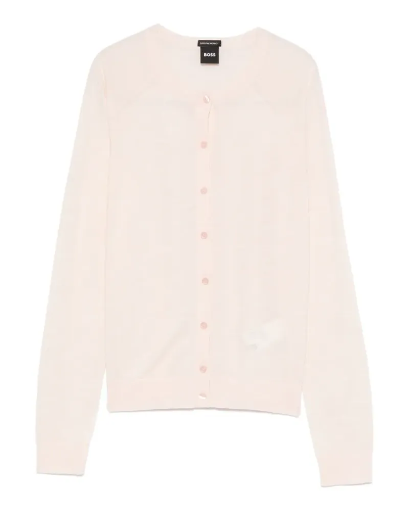 HUGO BOSS Fonami Cardigan mit Knopfleiste - Rosa Rosa