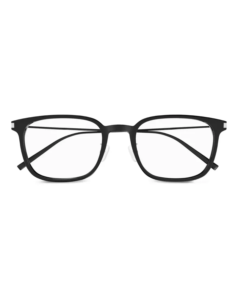 Saint Laurent Brille mit eckigem Gestell - Schwarz Schwarz