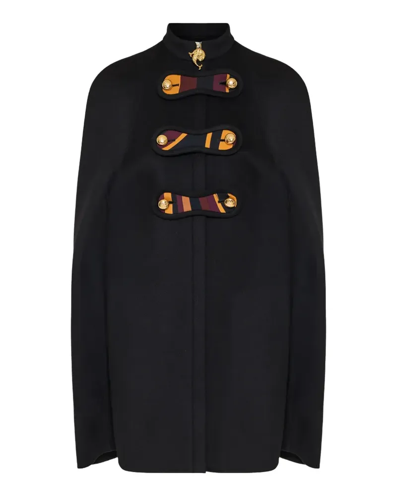 Emilio Pucci Cape aus Wolle - Schwarz Schwarz