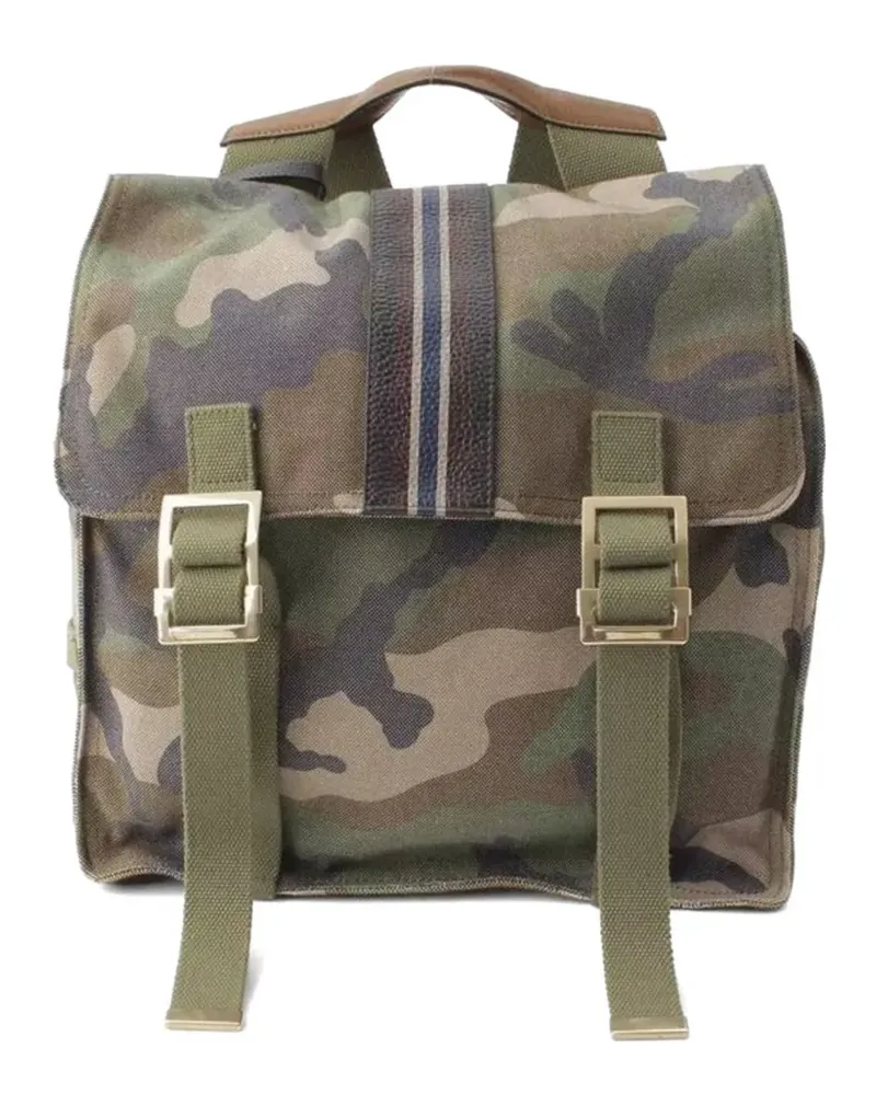 Valentino Garavani camouflage-print canvas backpack - Grün Grün