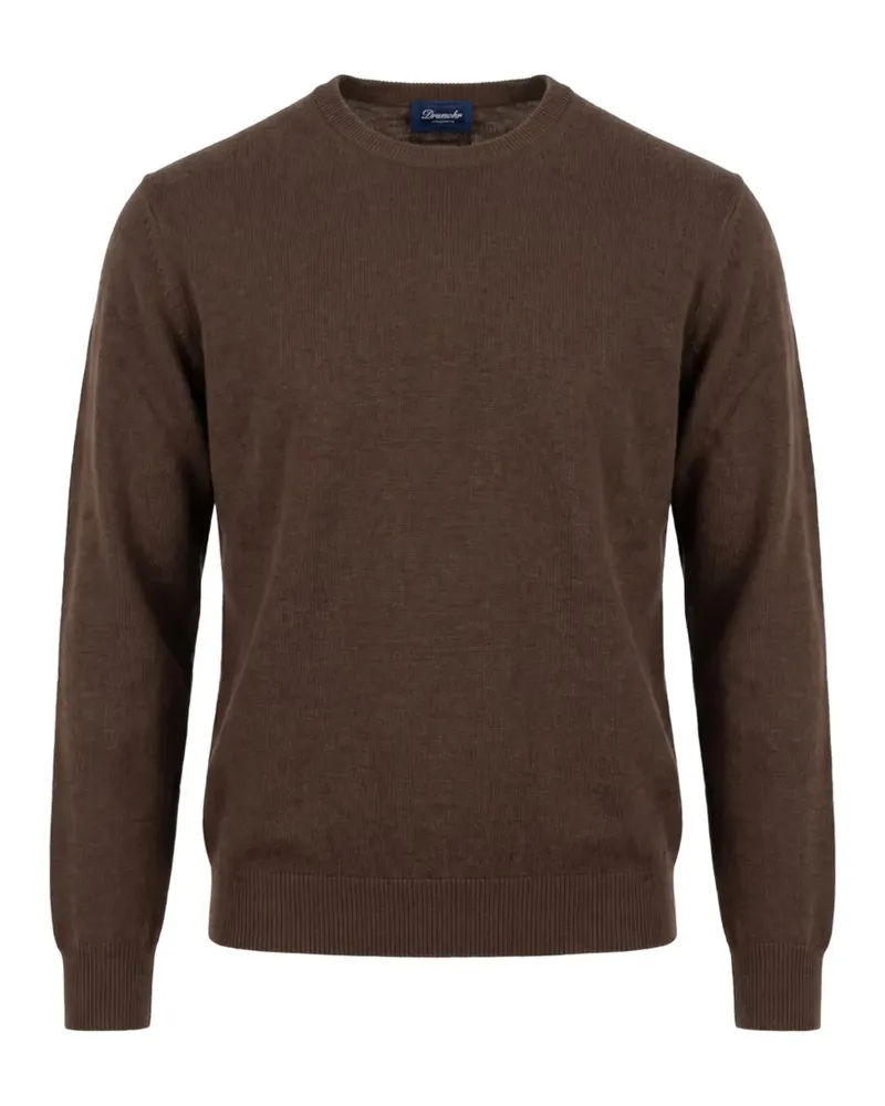 Drumohr  Pullover mit rundem Ausschnitt - Braun Braun