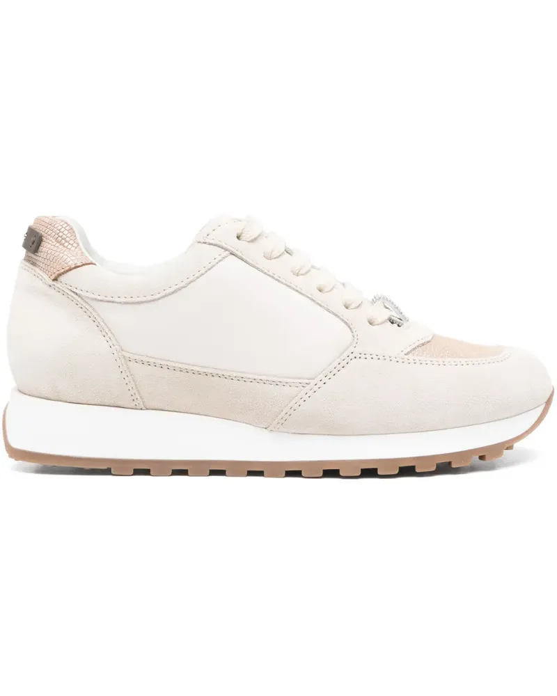 Peserico Sneakers mit Kontrasteinsätzen - Nude Nude