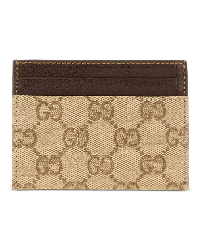 Gucci Kartenetui aus GG Canvas - Nude Nude