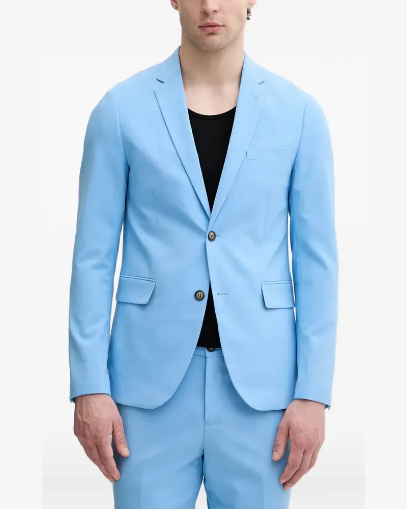 Lindbergh notched-lapels single-breasted suit - Blau Blau