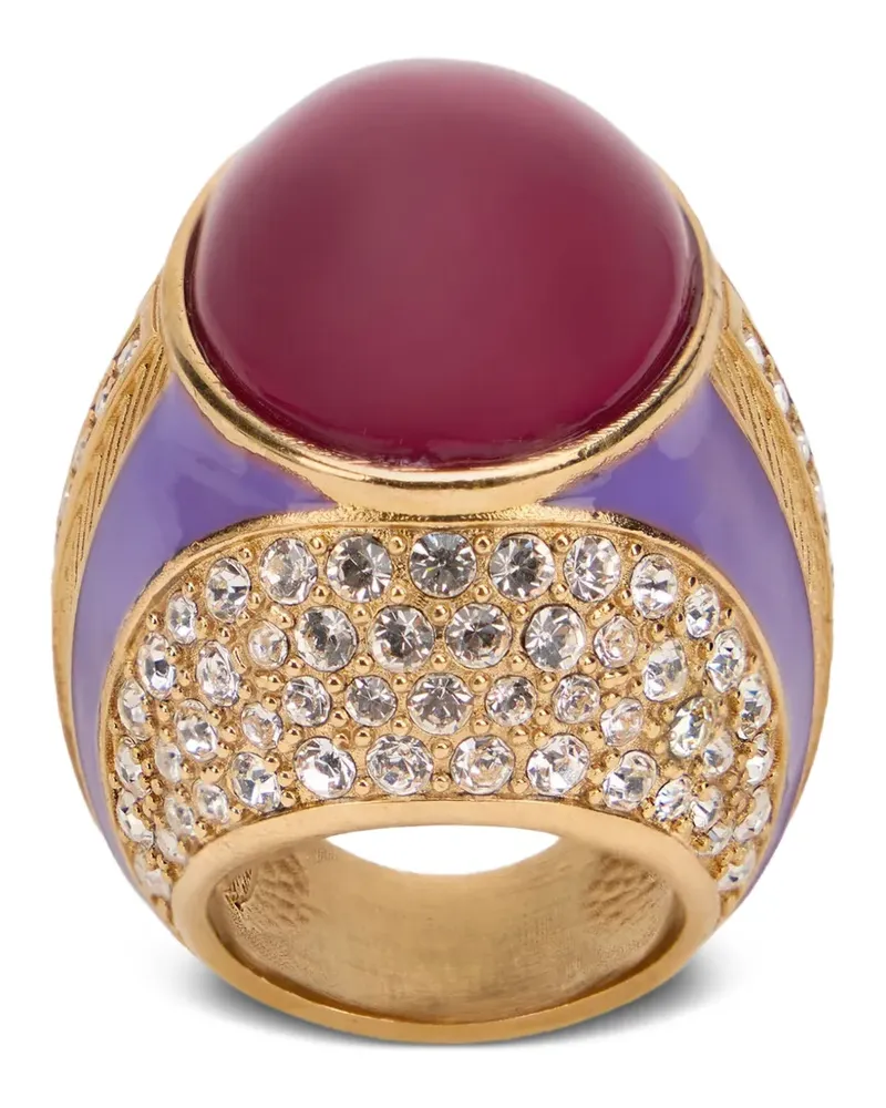 Roberto Cavalli Ring mit Kristallen - Gold Gold