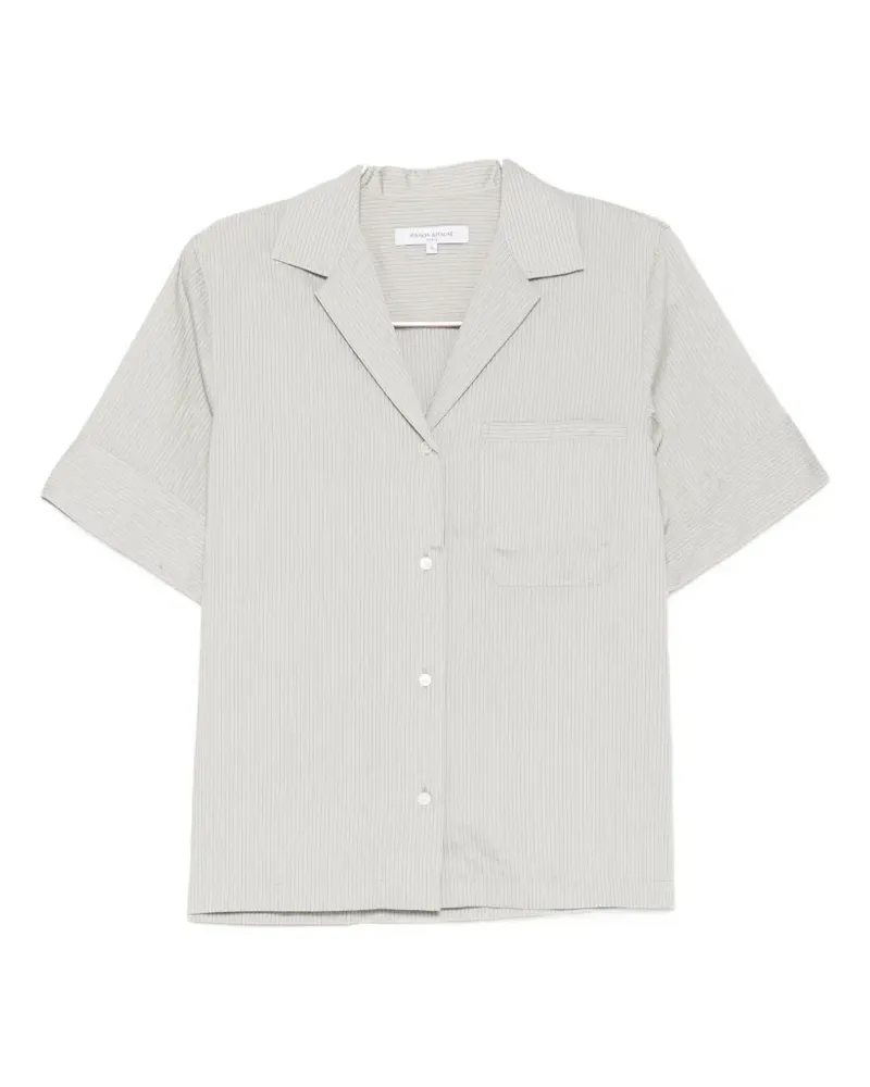 Kitsuné striped resort shirt - Grau Grau