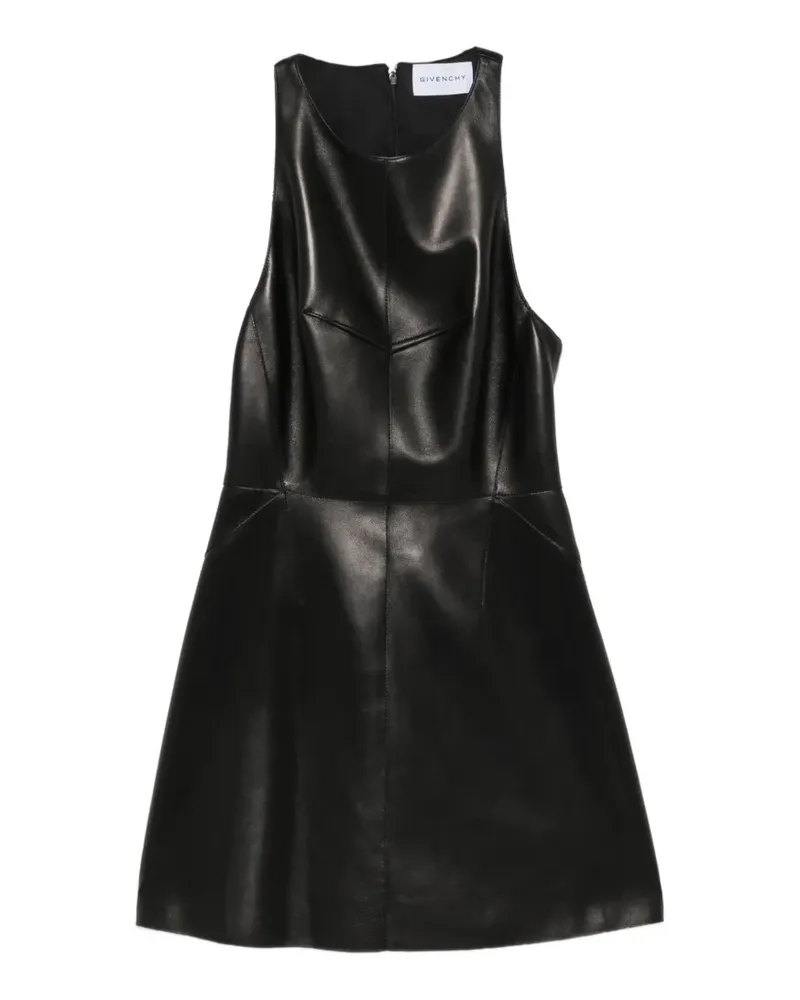 Givenchy sleeveless leather mini dress - Schwarz Schwarz