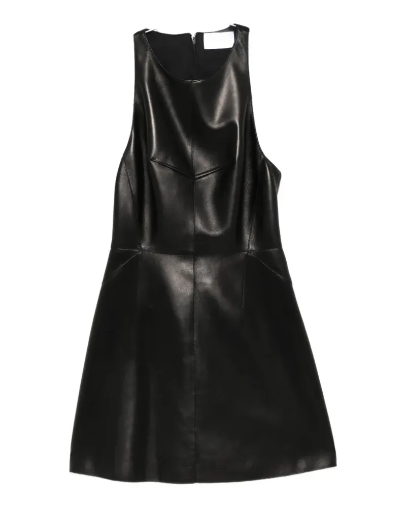 Givenchy sleeveless leather mini dress - Schwarz Schwarz