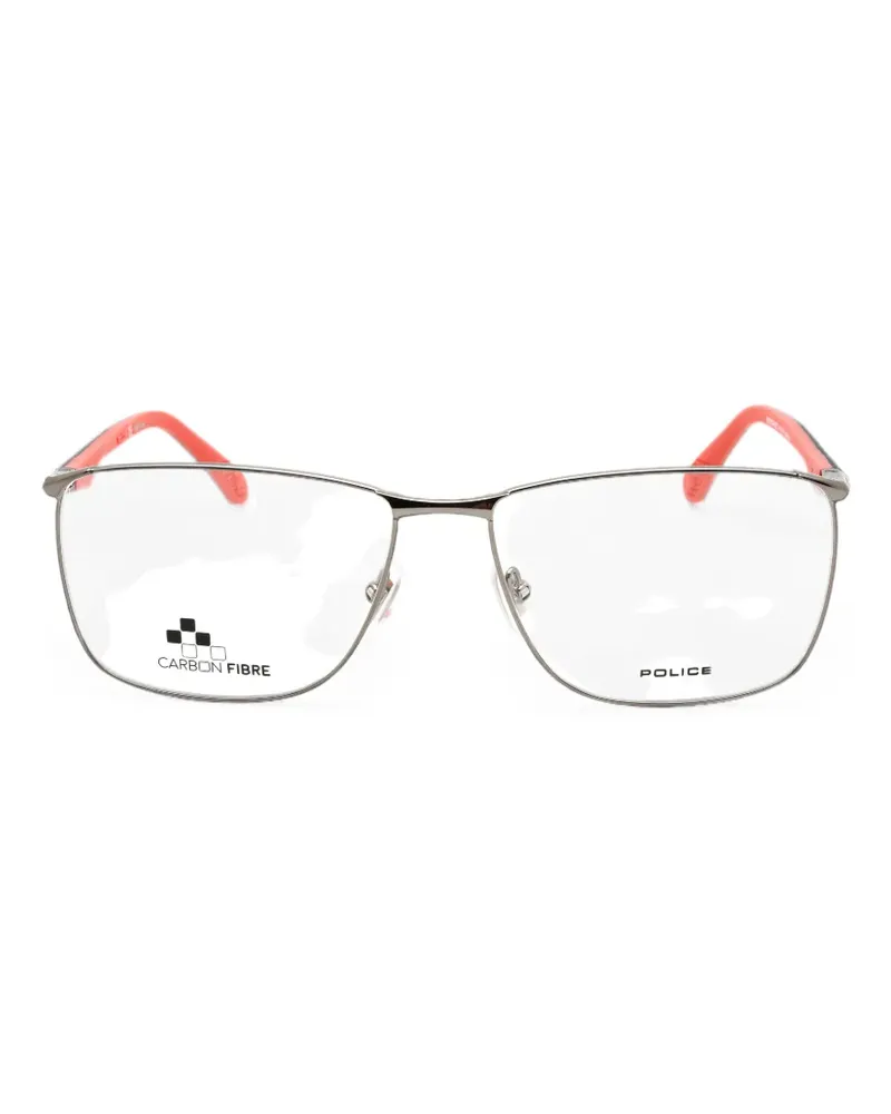 Police Brille mit eckigem Gestell - Grau Grau