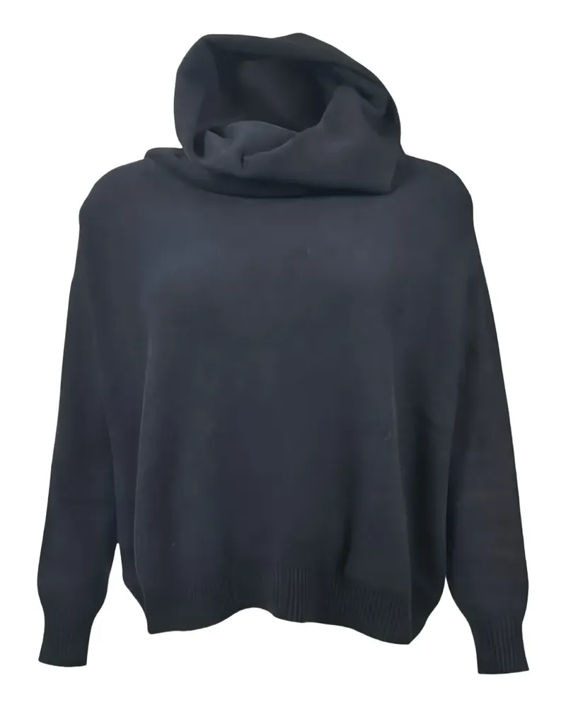 D.EXTERIOR Pullover mit drapierten Kragen - Grau Grau
