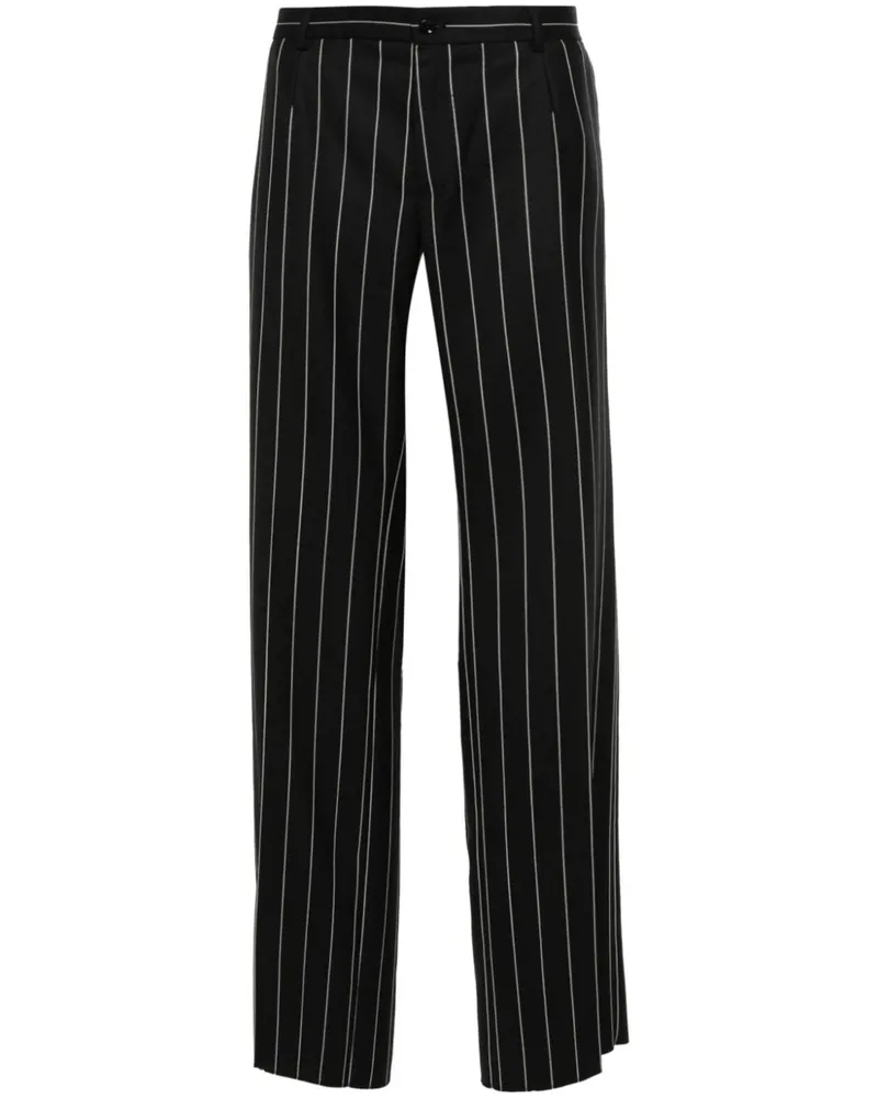 Dolce & Gabbana Hose mit Nadelstreifen - Schwarz Schwarz