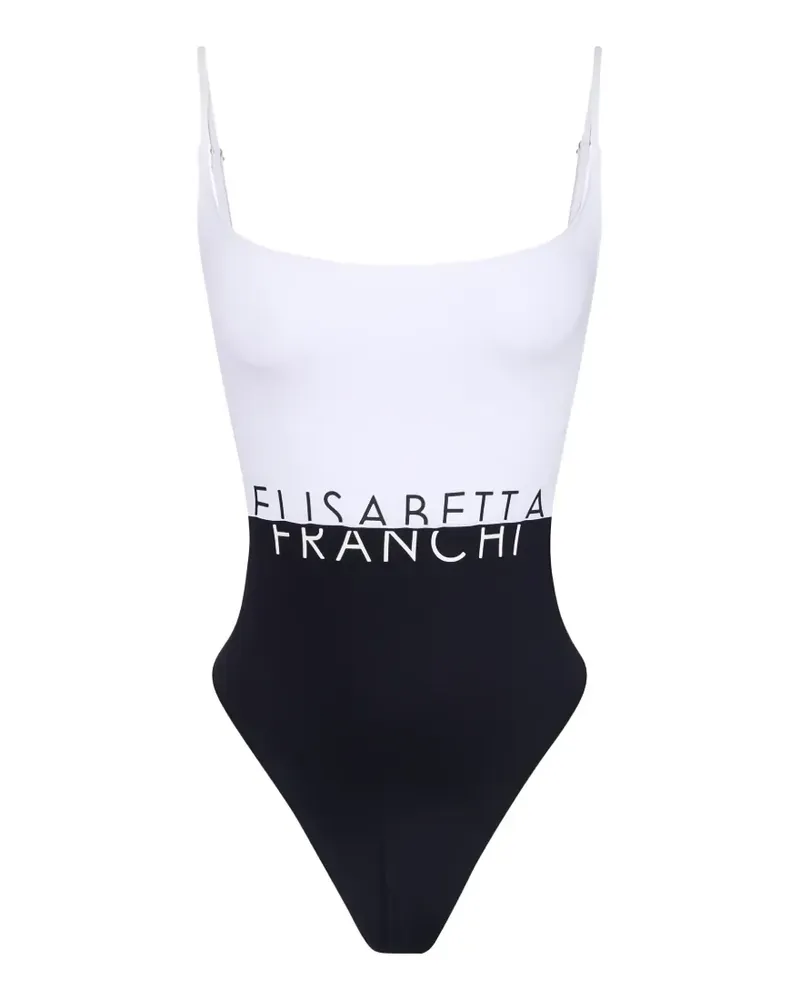 Elisabetta Franchi Badeanzug mit Cut-Out - Weiß Weiß