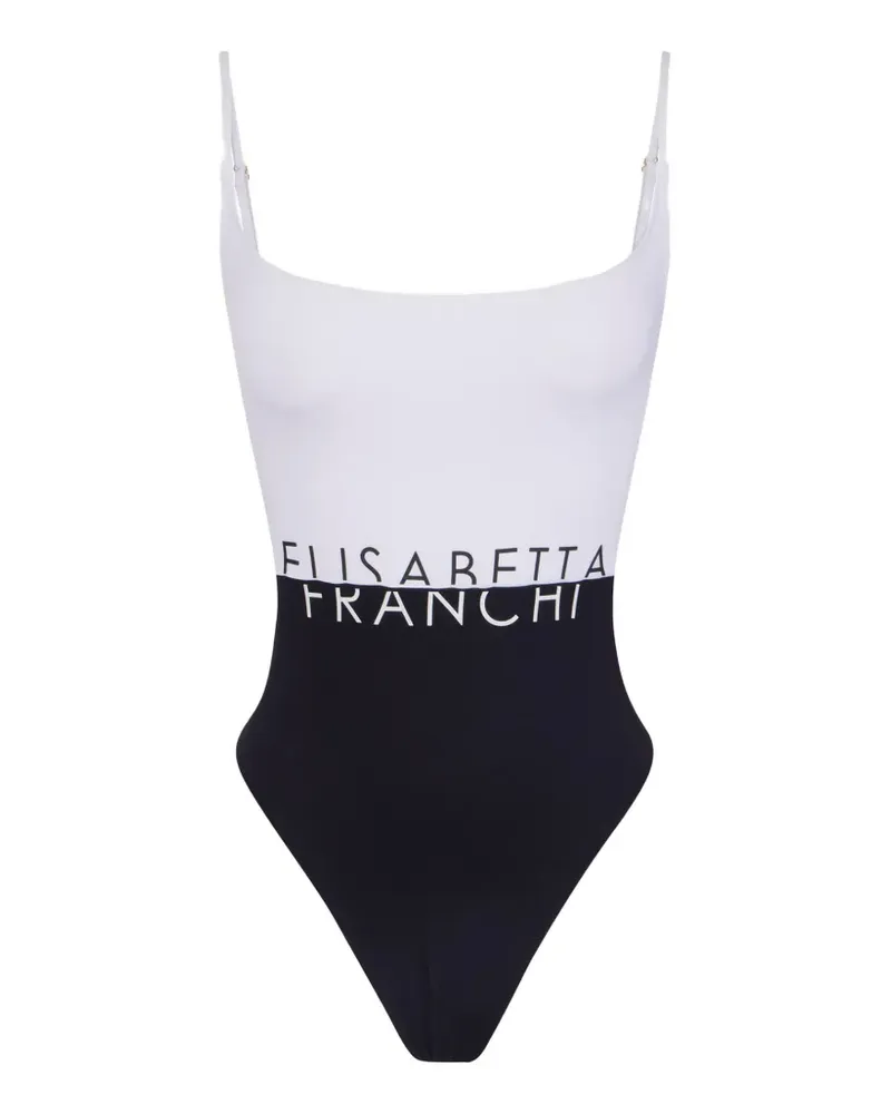 Elisabetta Franchi Badeanzug mit Cut-Out - Weiß Weiß