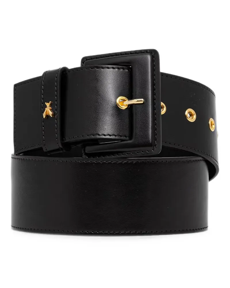 Patrizia Pepe Fly plaque wide belt - Schwarz Schwarz