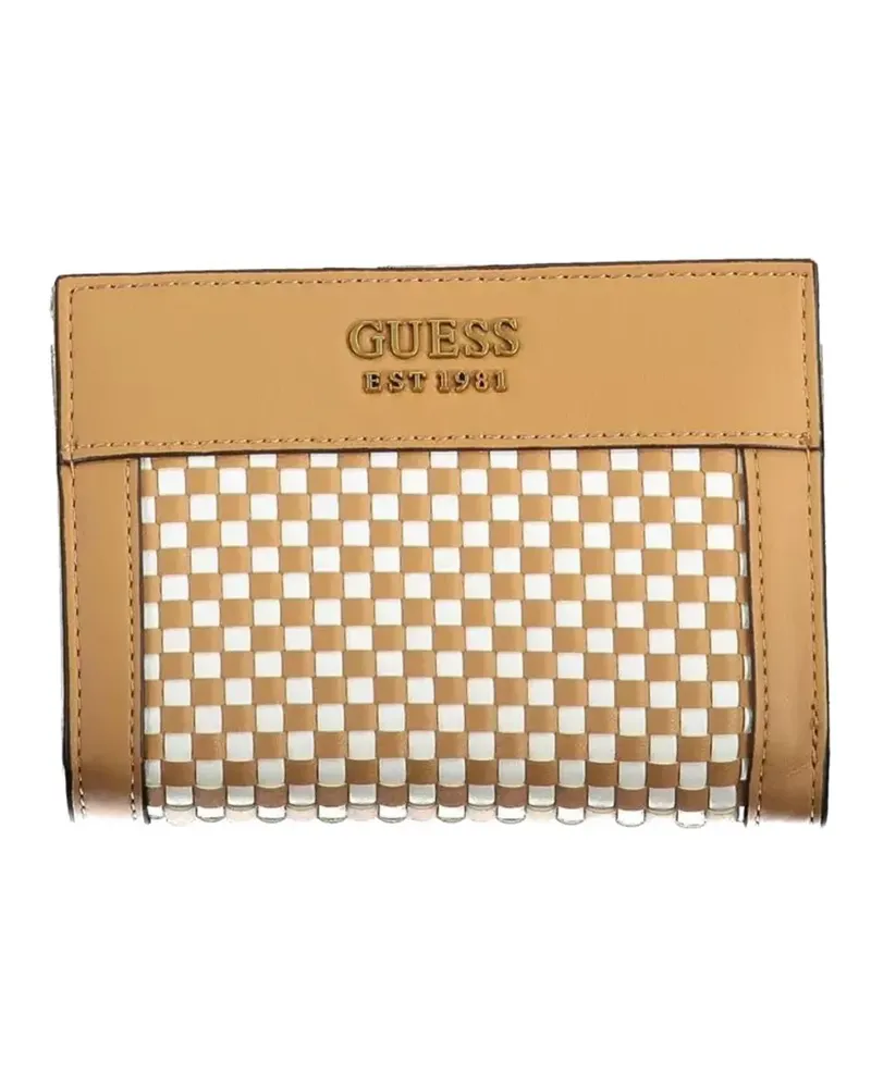 Guess checkered leather wallet - Braun Braun