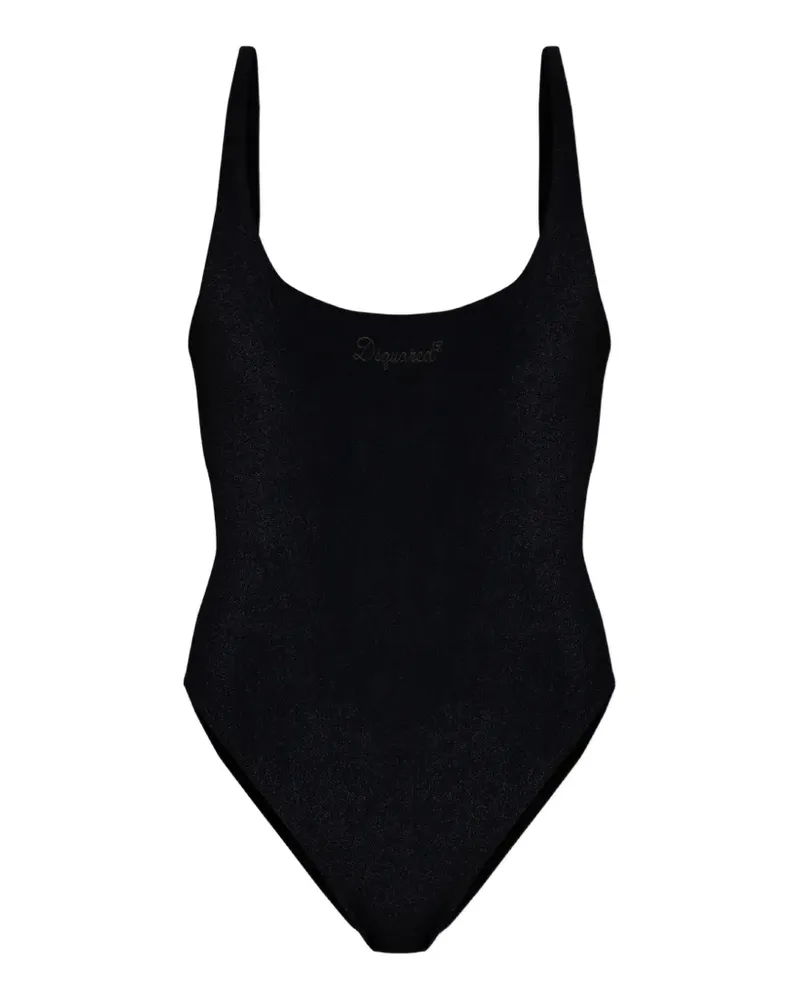 Dsquared2 logo-embroidered swimsuit - Schwarz Schwarz