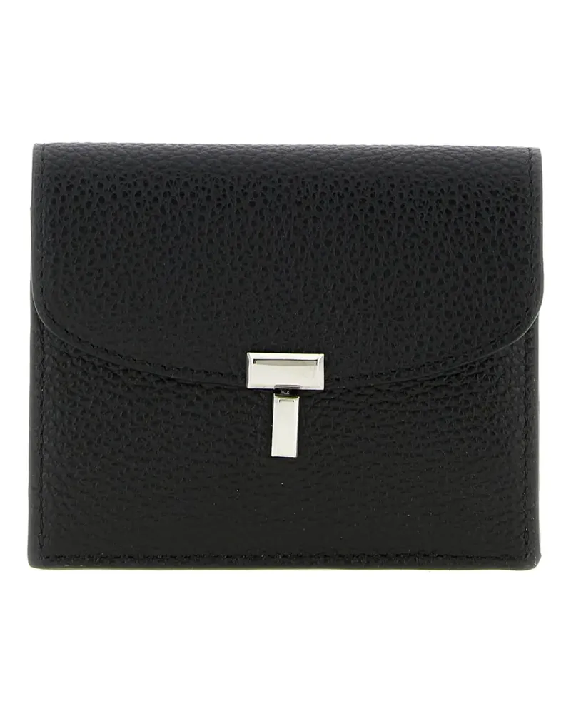 Totême Sienna T-lock card holder - Schwarz Schwarz