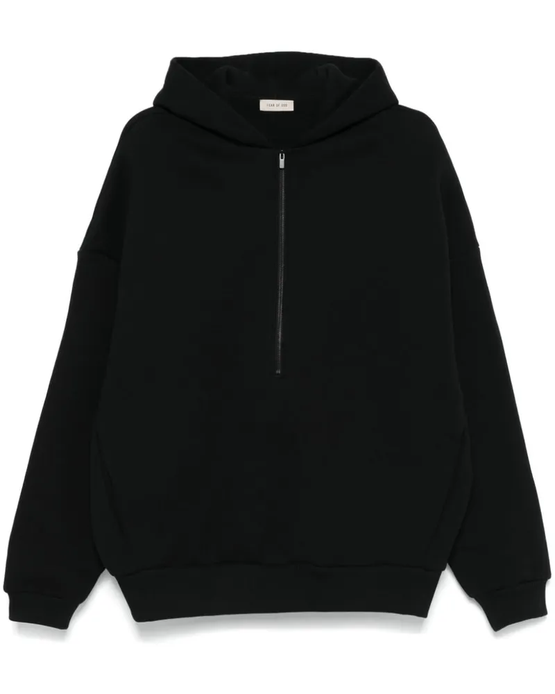 Fear of God Hoodie mit Reißverschluss Schwarz