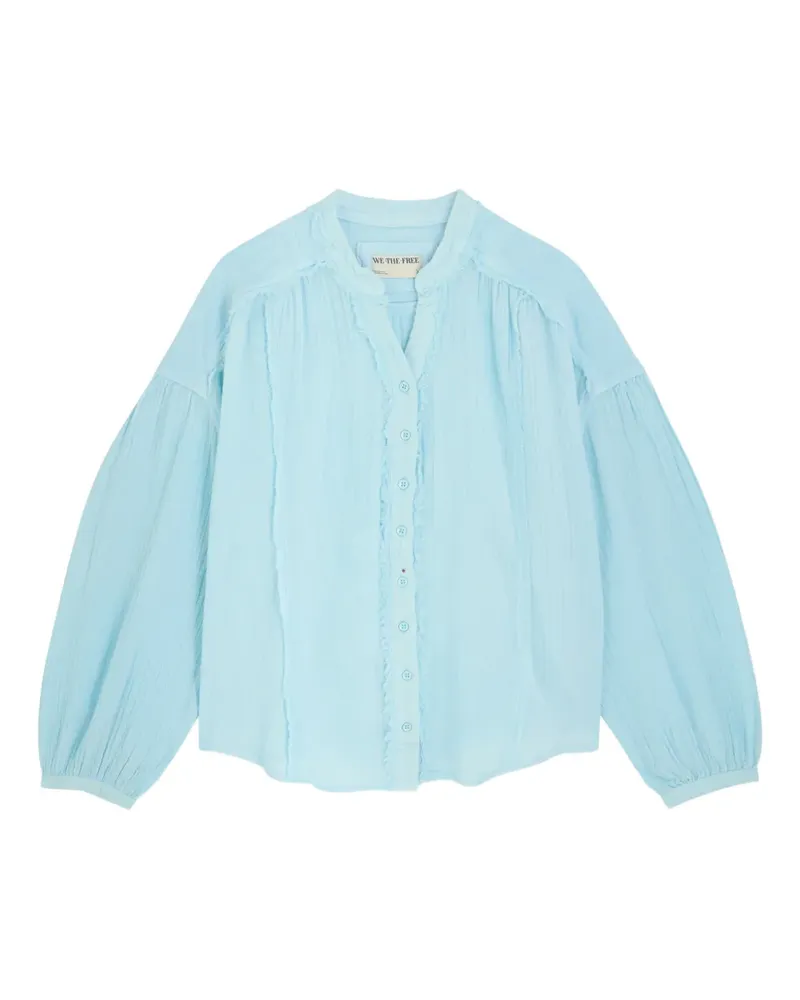 Free People Valley Double button shirt - Blau Blau