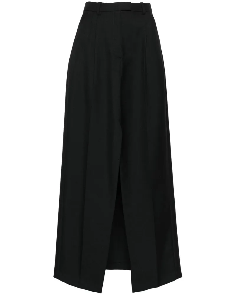 Viktor & Rolf Langer Gabardine-Taillenrock - Schwarz Schwarz