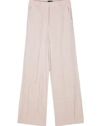 Giorgio Armani Gerade Twill-Hose mit Bügelfalten Rosa