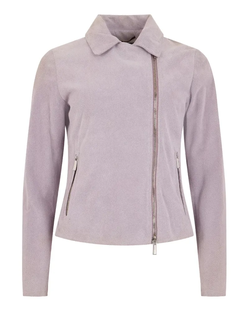 MOORER Carlottaur-P perforated jacket - Violett Violett