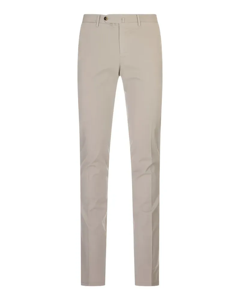 PT TORINO logo-plaque slim-fit trousers - Nude Nude