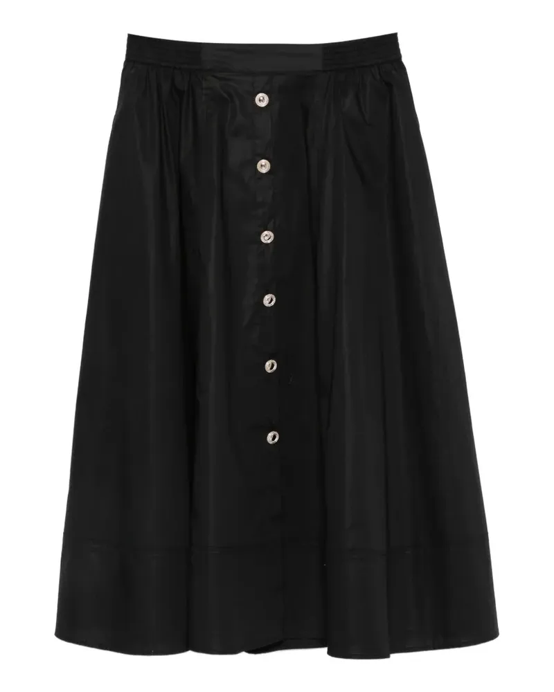 Twin-Set button-front midi skirt - Schwarz Schwarz