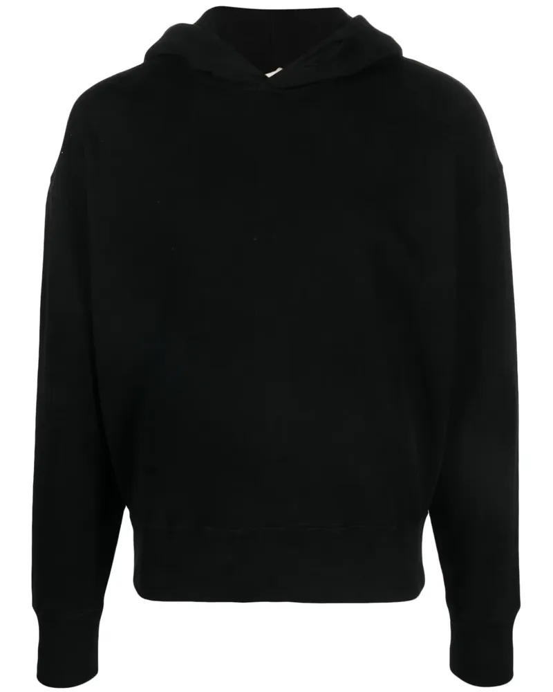 Ten c Hoodie mit Logo-Patch - Schwarz Schwarz