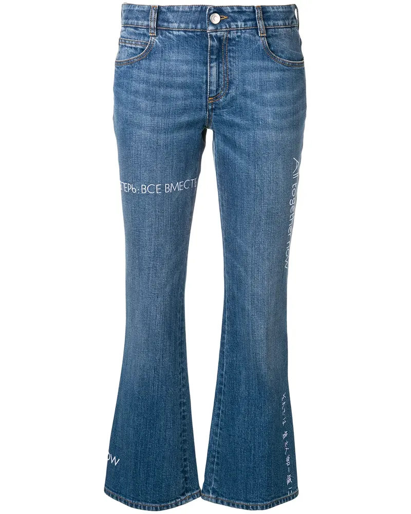 Stella McCartney All together Now' Schlagjeans - Blau Blau