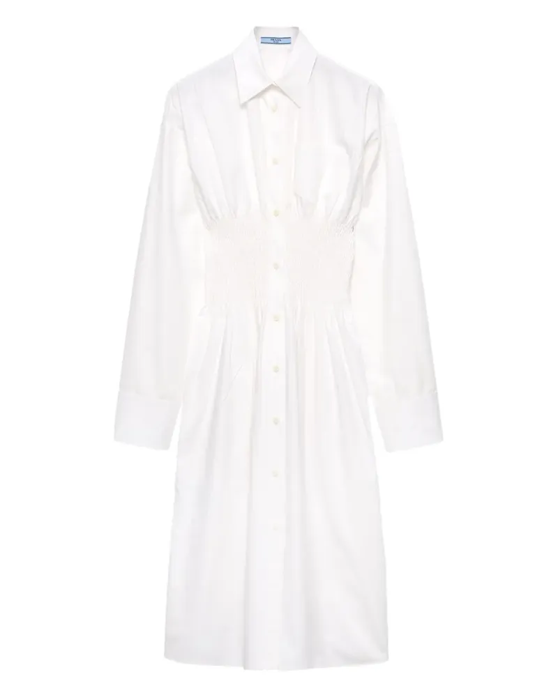 Prada Kleid aus Baumwoll-Canvas - Weiß Weiß