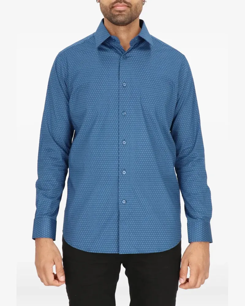Scotch&Soda Hemd mit geometrischem Print - Blau Blau