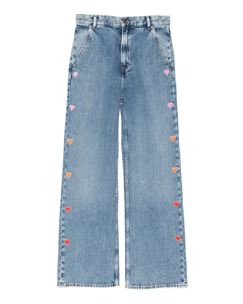 Mira Mikati heart trousers - Blau Blau
