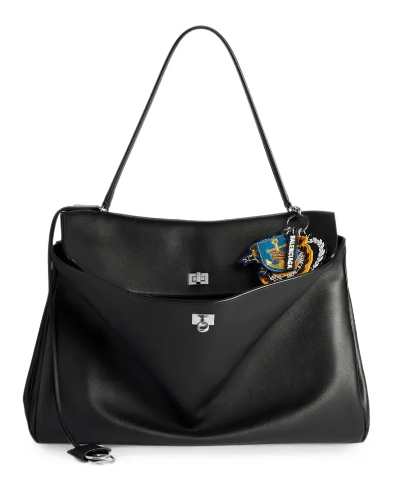 Balenciaga Schlüsselanhänger mit Patch-Charm - Blau Blau