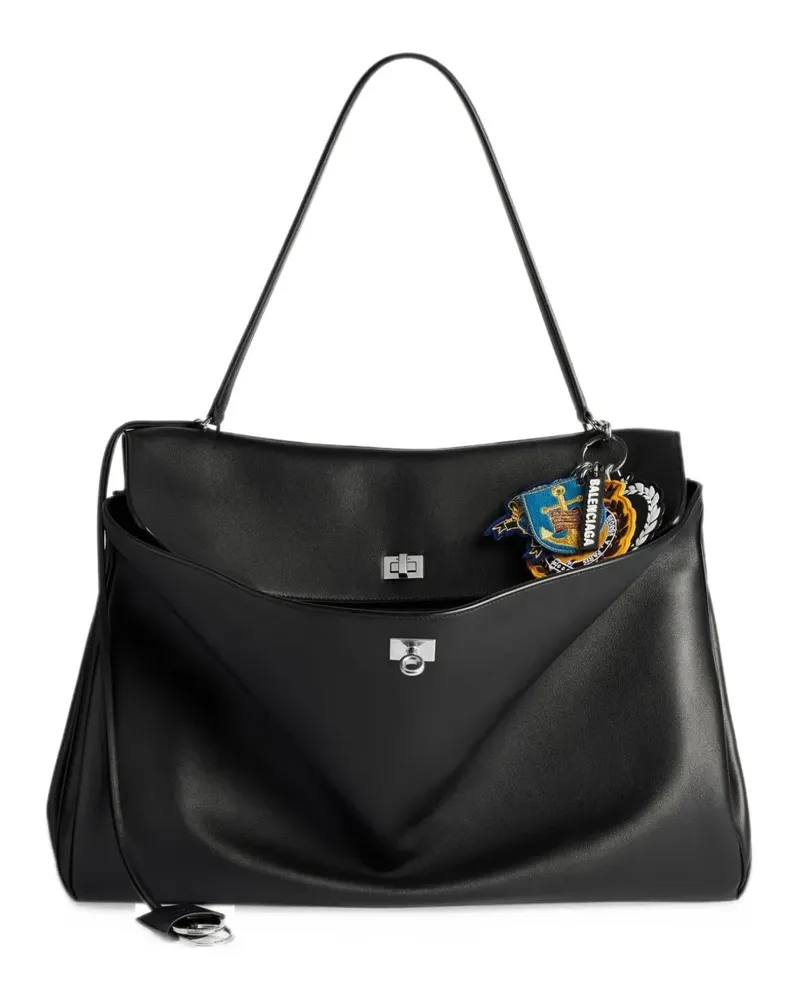 Balenciaga Schlüsselanhänger mit Patch-Charm - Blau Blau