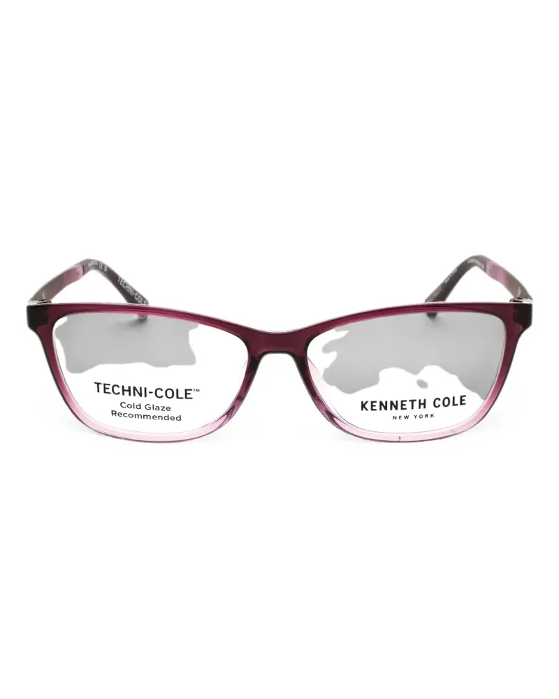 Kenneth Cole Brille mit eckigem Gestell - Violett Violett