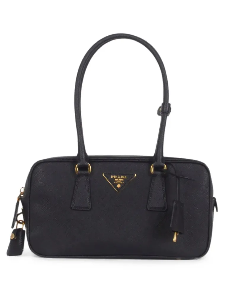Prada Shopper aus Saffiano-Leder - Schwarz Schwarz