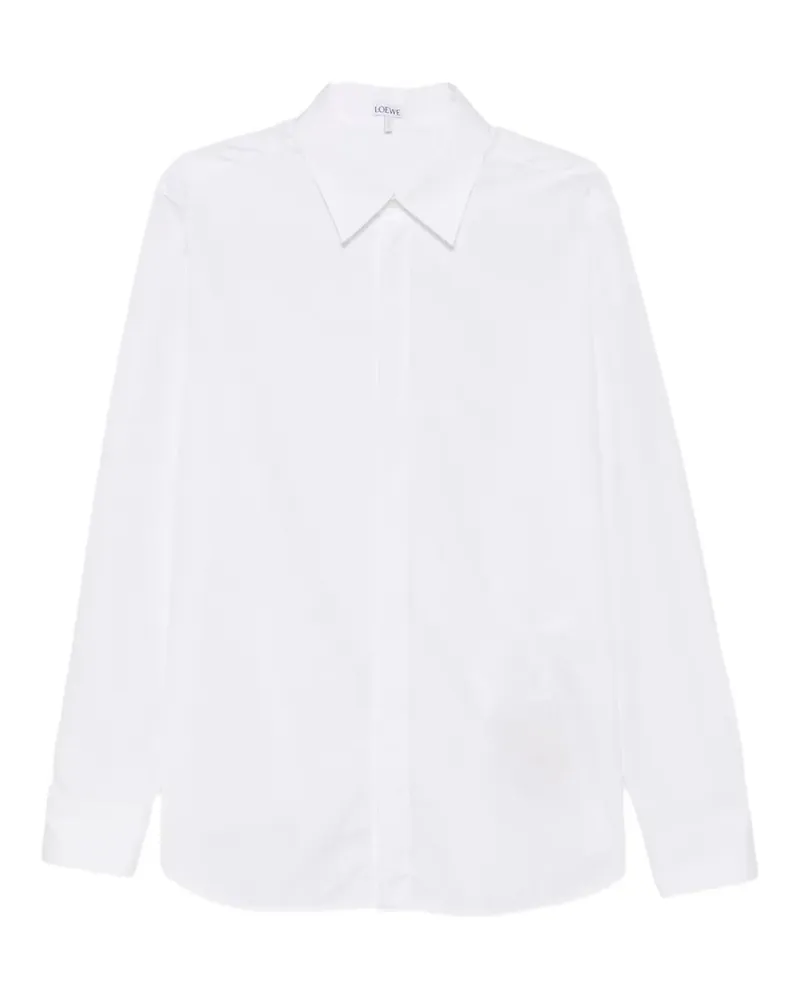 Loewe concealed-placket long-sleeve shirt - Weiß Weiß