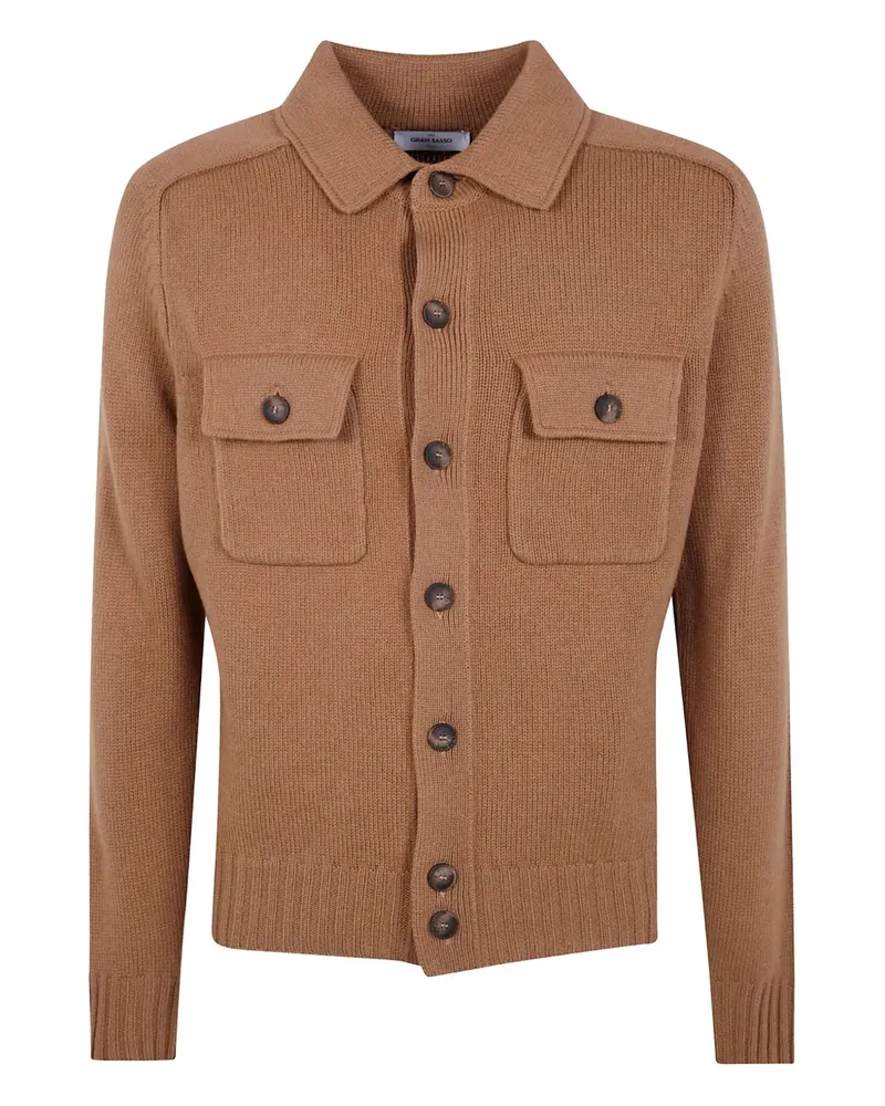 Gran Sasso Cardigan mit langen Ärmeln - Braun Braun
