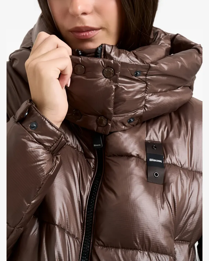 Blauer puffer hooded jacket - Braun Braun