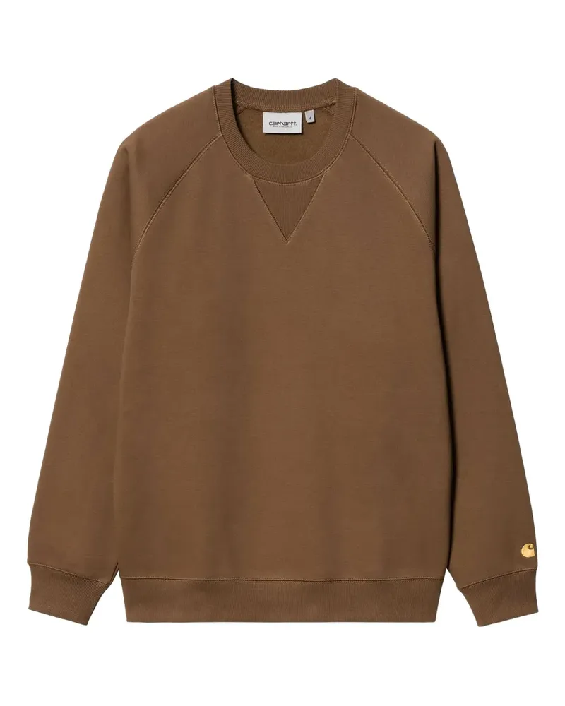 Carhartt WIP Sweatshirt mit Logo-Stickerei - Braun Braun